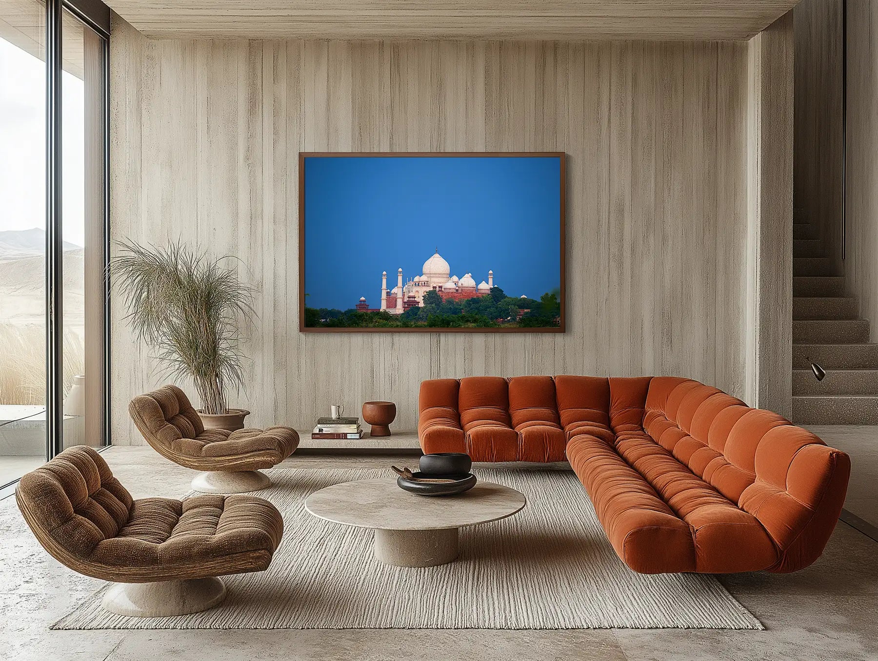 Taj Mahal on a Monsoon Evening
