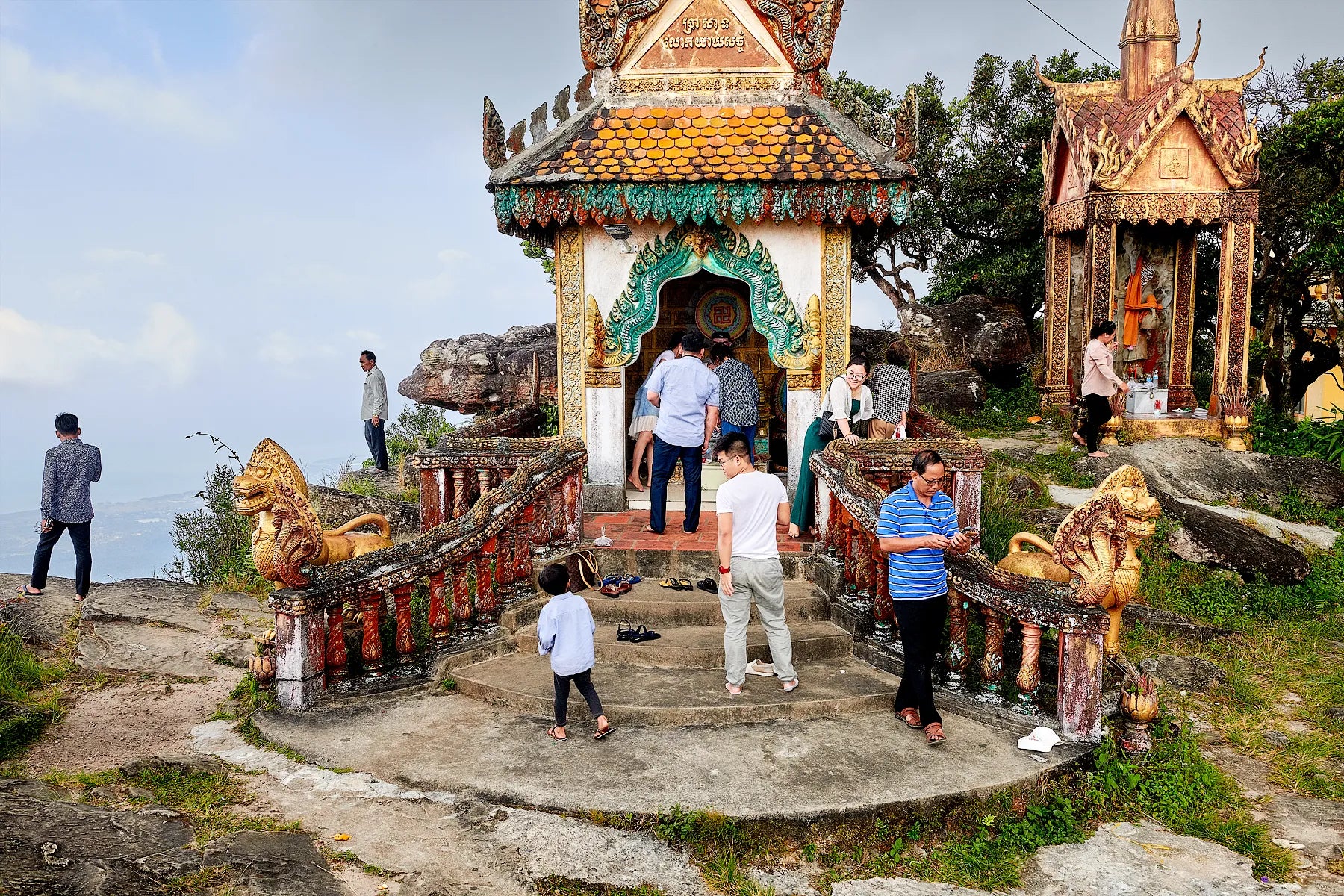 Wat Sampov Pram, Kampot, Cambodia