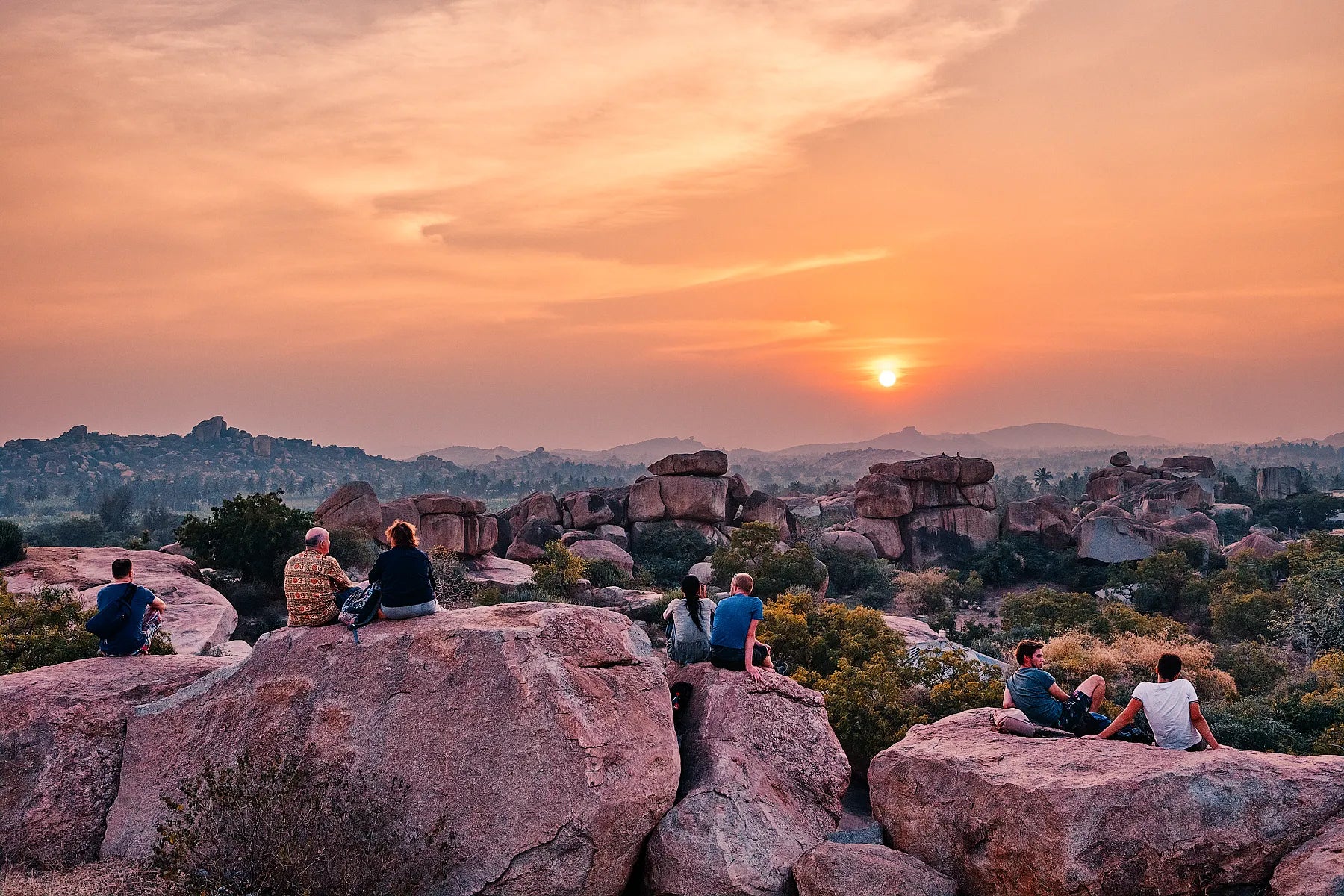 Sunset in Hampi