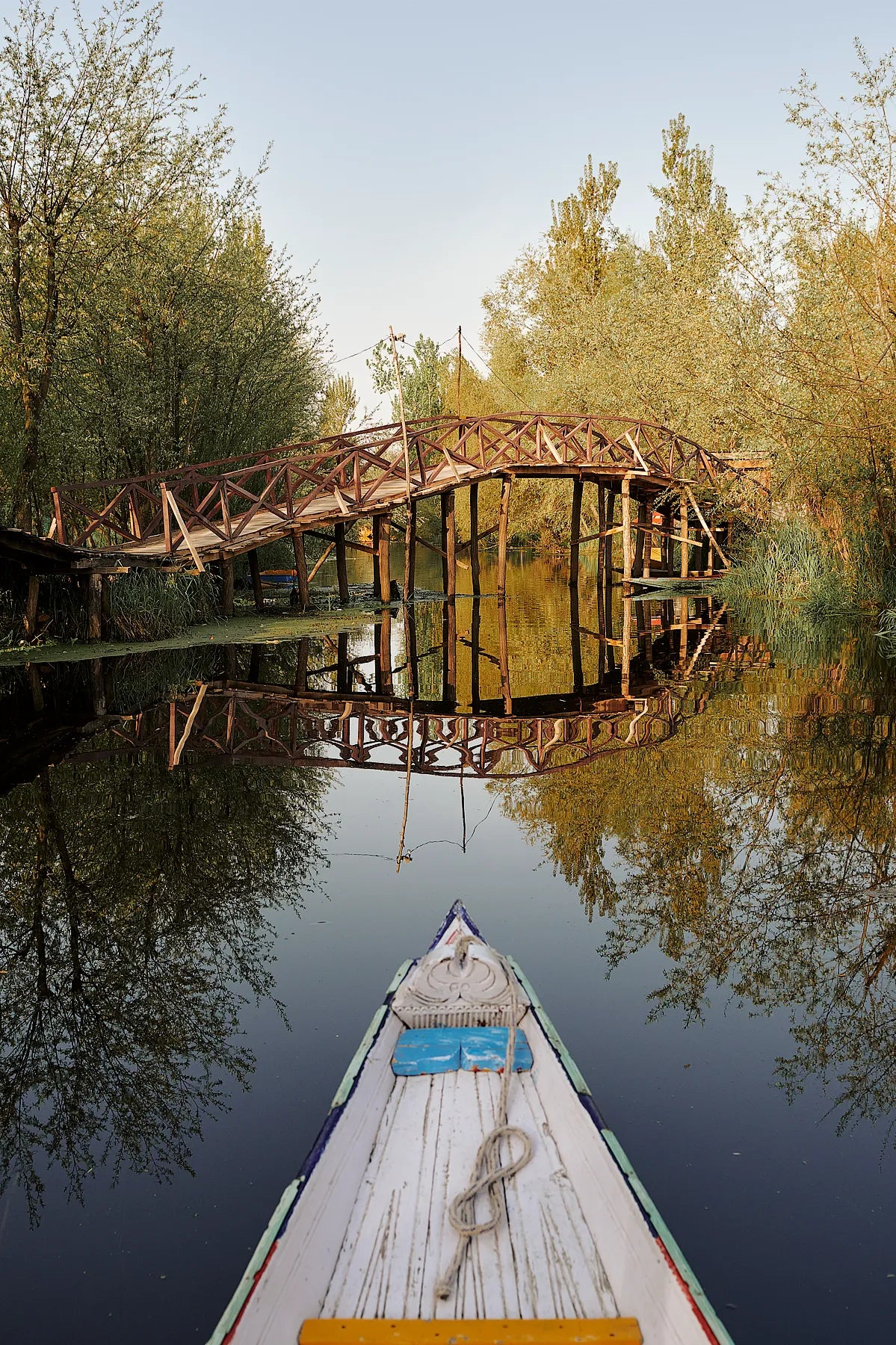 The Bridge Over Dal Lake