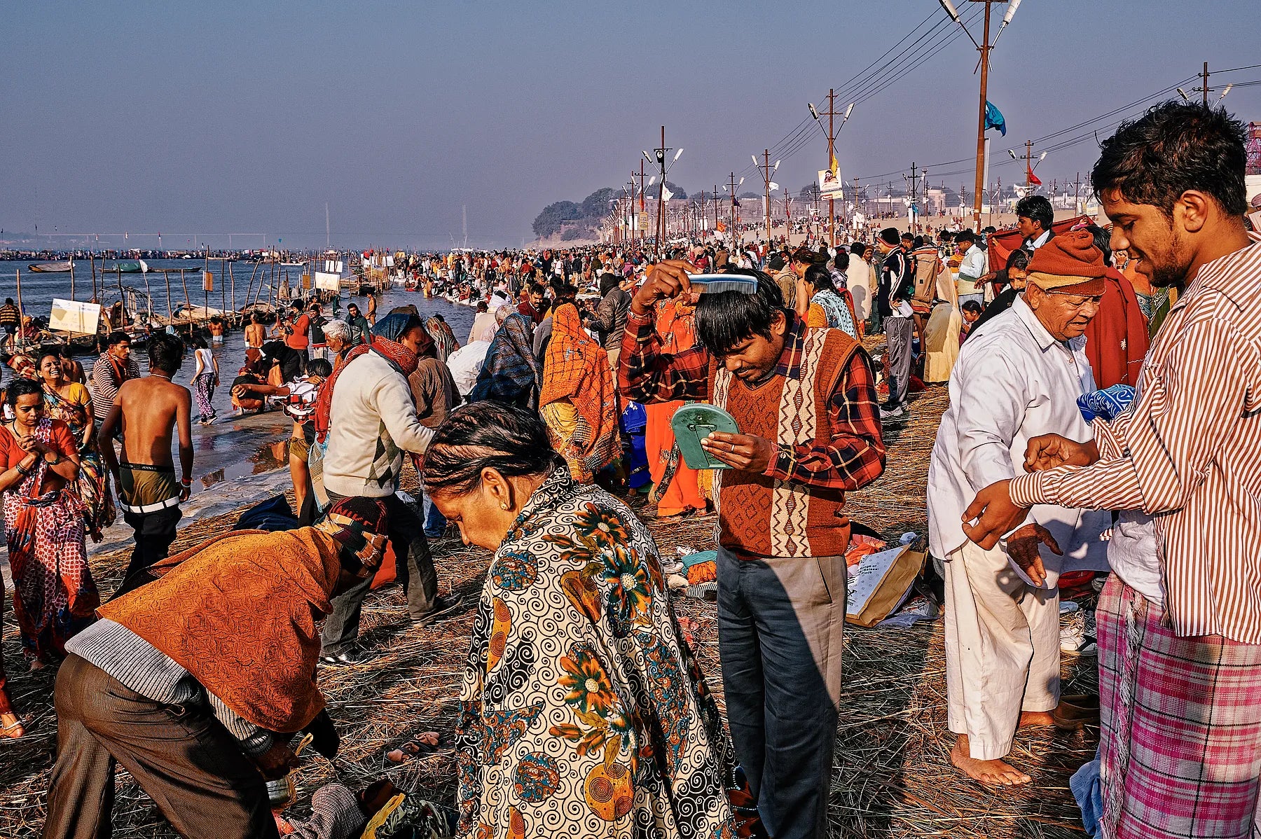 Pilgrims at Sangam