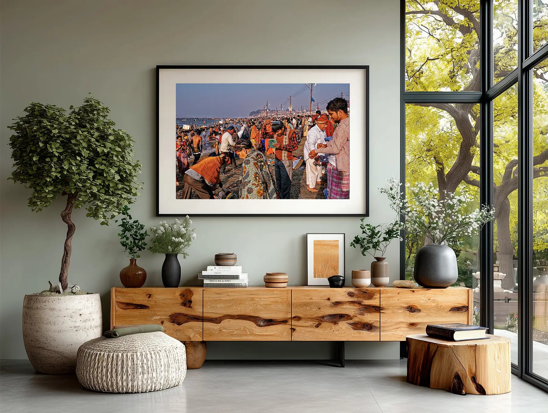 Pilgrims at Sangam