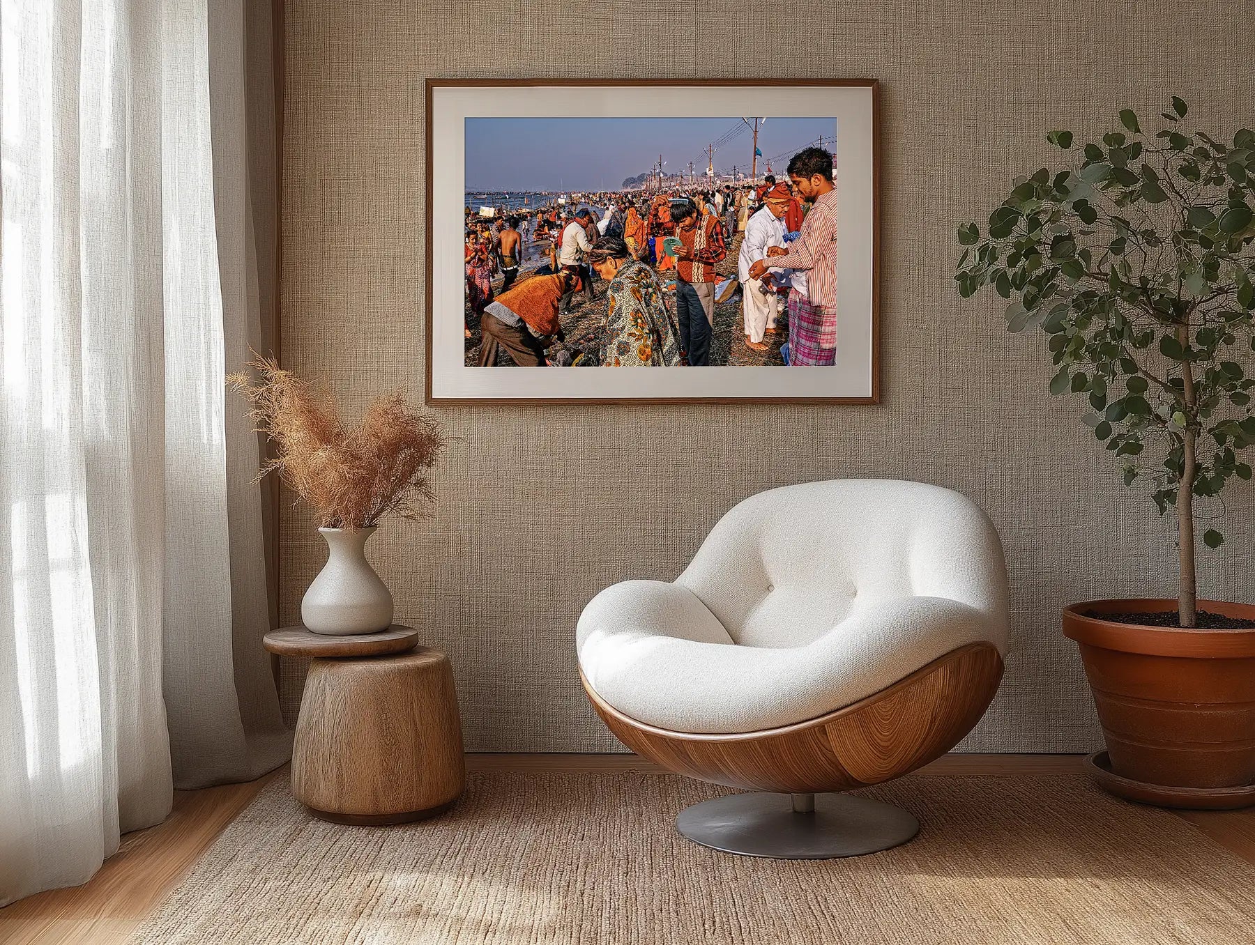 Pilgrims at Sangam