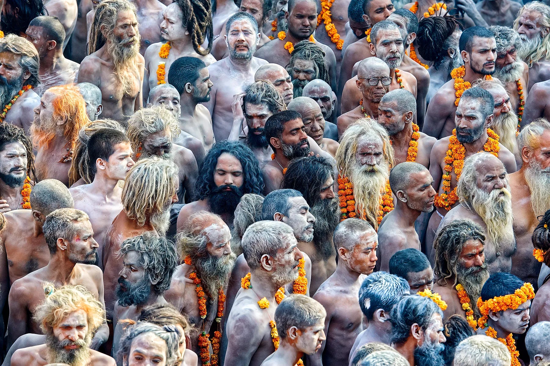 Gathering of Naga Sadhus