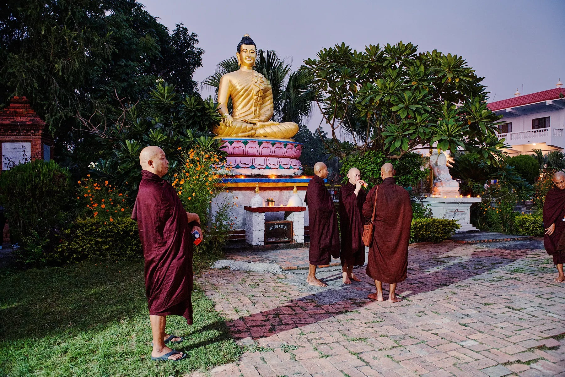 Monks at Dusk