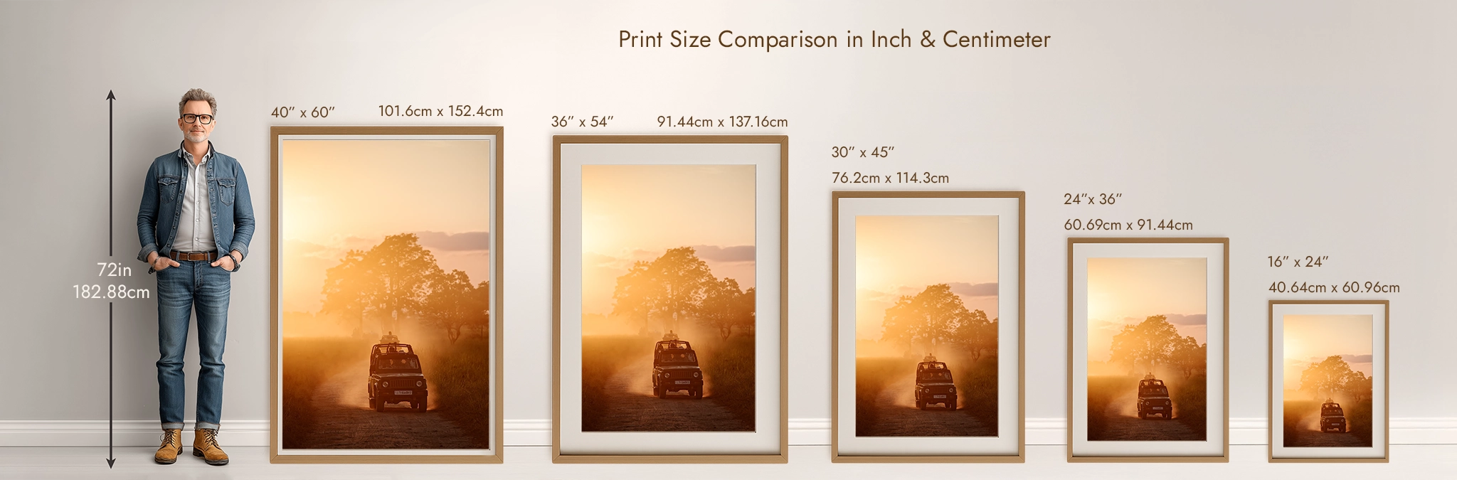 Vertical Frame Size Comparison